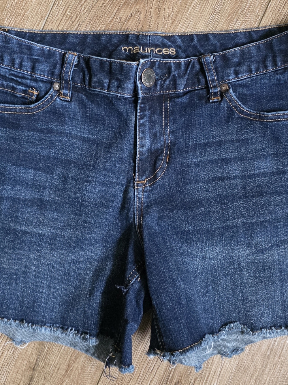 Maurices Dark Wash Denim Cutoff Shorts